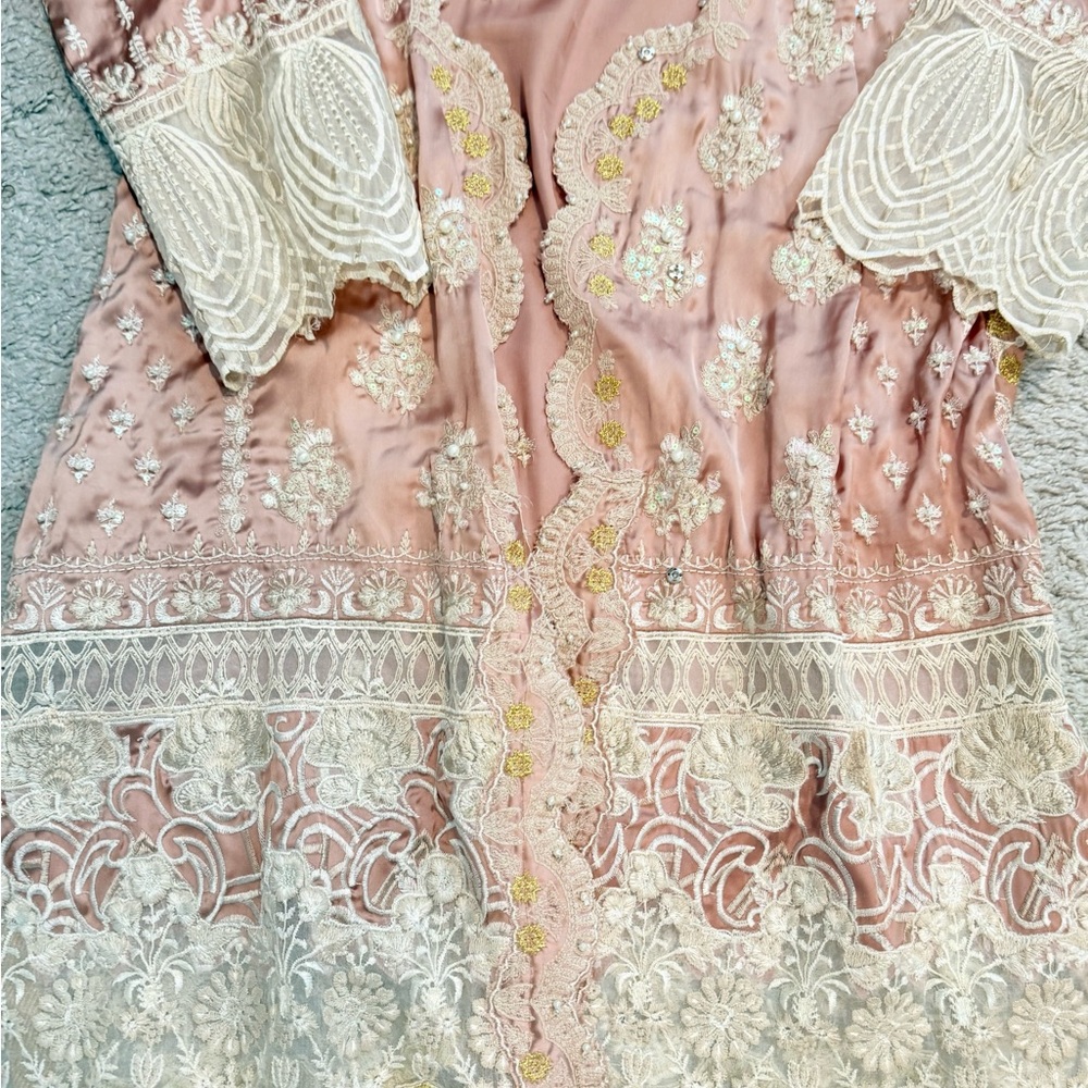 Pakistani designer shalwar Kameez sana safinaz asim jofa Maria b used medium Eid - Picture 12 of 16